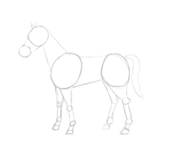 How to draw a horse using simple shapes | The Story Elves - Help with